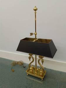 Brass Swan Lamp