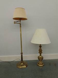 Pair of Brass Lamps