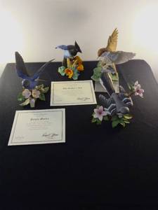 Collection of Four Lenox Birds