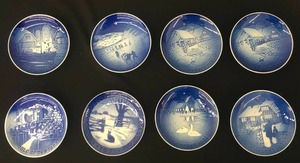 Eight B&G Porcelain Holiday Plates