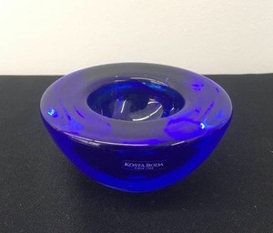 Kosta Boda Blue Glass Bowl