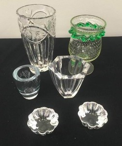 Collection of Clear Glassware & Vases