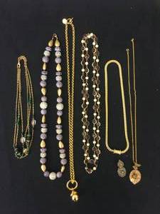 Collection of Gold Tone Costume Jewelry