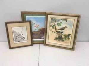 Three Framed Bernard Martin Prints