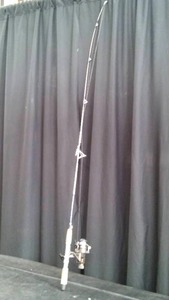 lot 54 image: SHAKESPEARE ALPHA ROD WITH A SHIMANO QUICK FIRE REEL