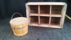 lot 100 image: VINTAGE WOODEN BOX
