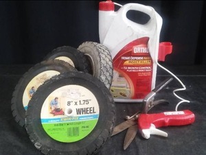 lot 113 image: INSECT SPRAY AND 8 X 1.75 WHEELS