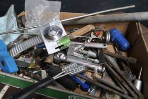 lot 152 image: MYSTERY LOT OF POSSIBLE ANTIQUE ITEMS AND NEW ITEMS