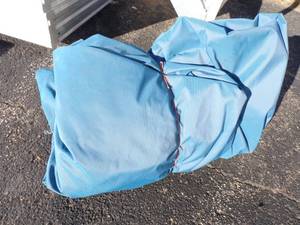 lot 14 image: Blue Tarp Good for Woodpile