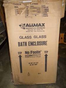 lot 11 image: Glass Tub Doors 54 x 56