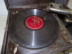 lot 49 image: Vintage Victoria Phonograph Player