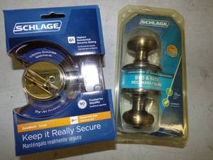 lot 57 image: Dead Bolt Lock and Bed and Bath Door Knob