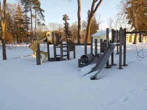 Kids Wooden Outside Jungle Gym