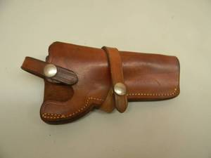 lot 33 image: Vintage Smith & Wesson 21 64 Leather Pistol Revolver Holster Brown - NICE - SEE PICTURES