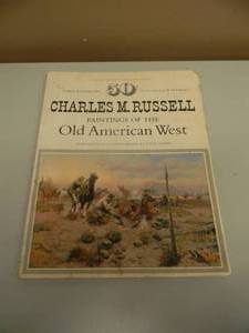 lot 35 image: Charles M. Russell Paintings Of The Old American West Large Poster Size Book - NICE - SEE PICTURES