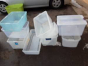 lot 49 image: Assorted Bins No Lids