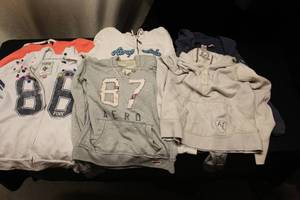 lot 12 image: 6 sweatshirts, size L, Am. Eagle, A...