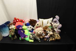 lot 20 image: Plush pillows & animals...