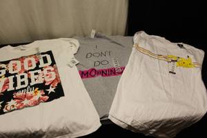 lot 33 image: 3 NWT size L shirts...