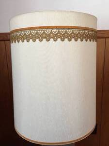 Large Ornate Brass and Glass Table Lamp