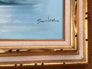 Oil Framed Art on Canvas by Sandler