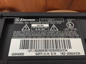 Emerson 4 Head VCR