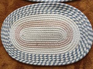 Two Braided Throw Rugs