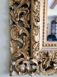 Large Ornate Gold Mirror