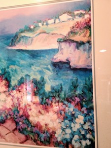Large Framed Floral Print