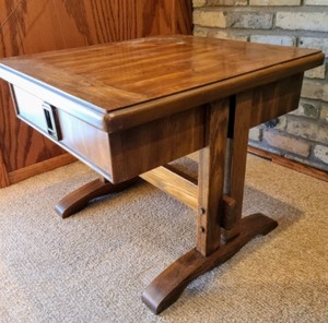 Vintage Wood Side Table