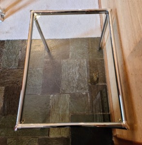 Glass Topped Accent Table