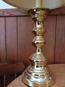 Two Brass Table Lamps