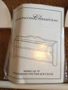 Thomas Pocanni 2 Tier Hand Painted Quilt Rack