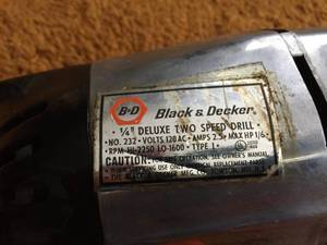 Black and Decker Two-Speed Drill