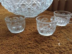 Punch Bowl Set with 18 Cups