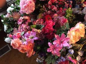 Huge Lot of Artificial Flowers