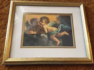 Cherub Wall Hanging and Framed Art