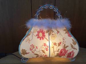 Lighted Purse Table Lamp