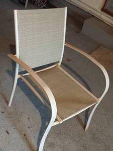 Glass Top Patio Table and Four Chairs