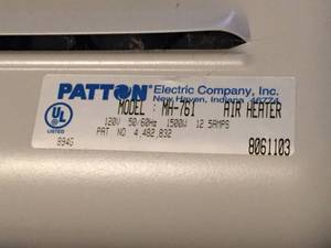 Metal Patton Electric Heater