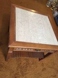 End table With Marble Top