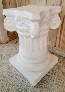 White Plaster Pedestal