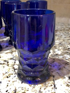 More Cobalt Glassware