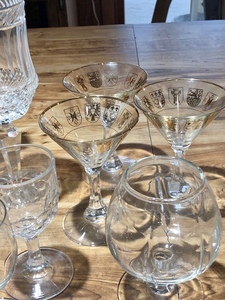 Assortment of Vintage CordialsGlassware