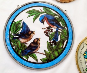 Assorted Painted Glass Lot