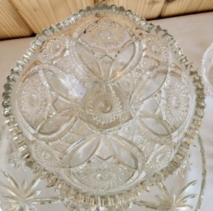 Assorted CutPressed Glass Pieces