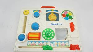 lot 19 image: Vintage 1988 Fisher Price Activity Center for Crib or Playpen
