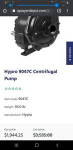 lot 1 image: New Pentair Hypro 9047C Series Centrifugal Pump
