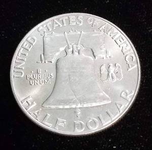 lot 11 image: 1963 FRANKLIN HALF DOLLAR AU