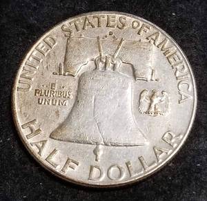 lot 18 image: 1962-D FRANKLIN HALF DOLLAR
